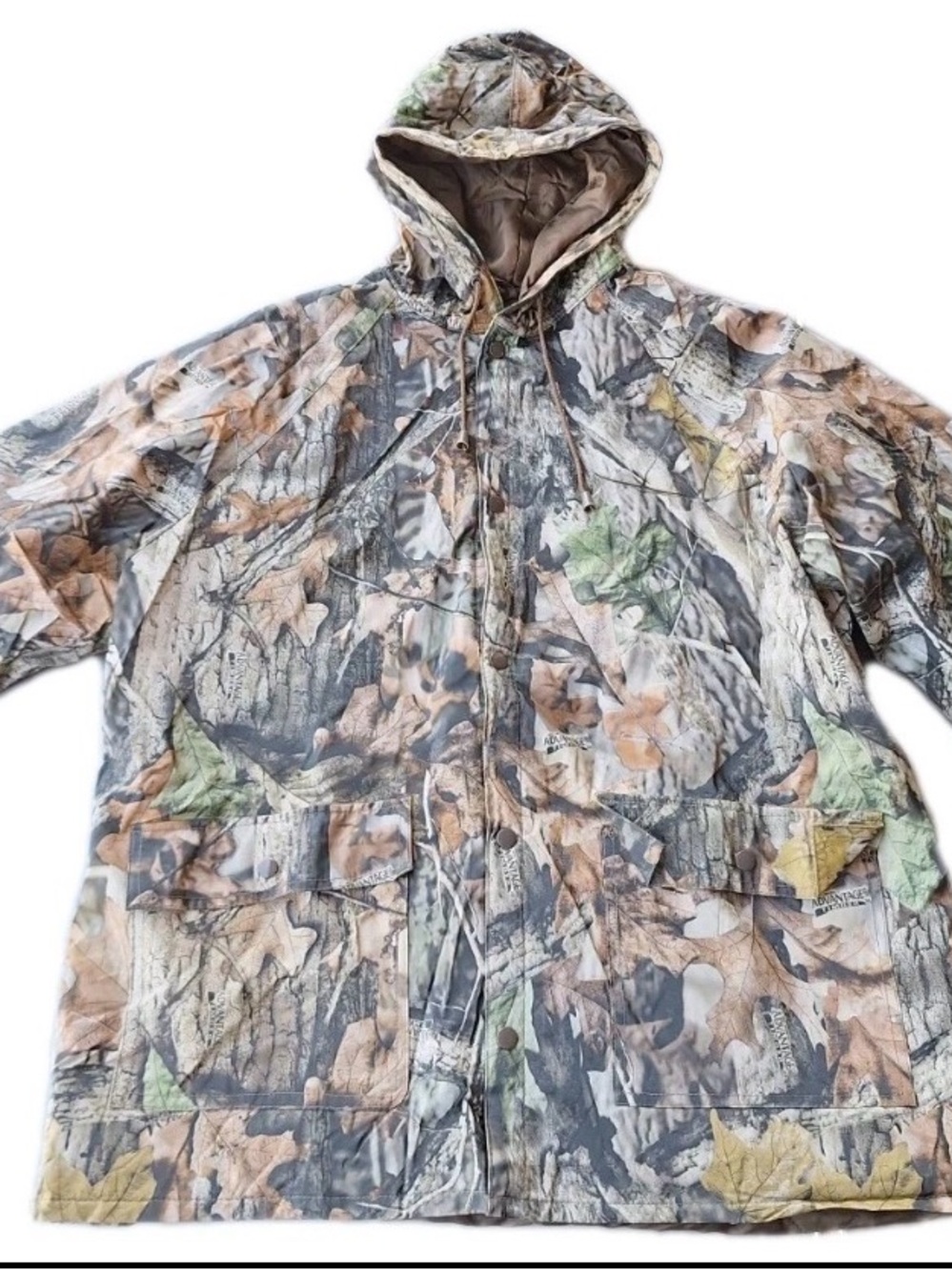 Men's Camo Hooded Jacket - Realtree-Style Woodland Print
